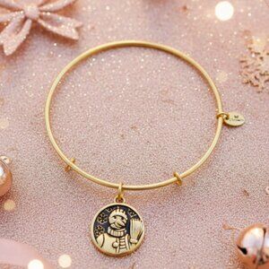 CHRYSALIS Bracelet Christmas - Snowman Charm - Color Gold